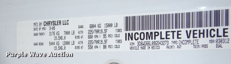 image for item DN7256 2009 Dodge Ram 4500  dump flatbed truck