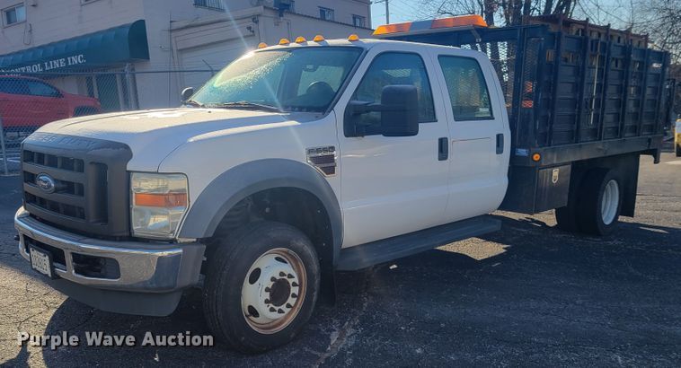 image for item GT9575 2008 Ford F550 Super Duty XL  Crew Cab flatbed truck