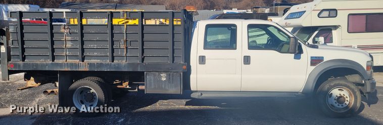 image for item GT9575 2008 Ford F550 Super Duty XL  Crew Cab flatbed truck