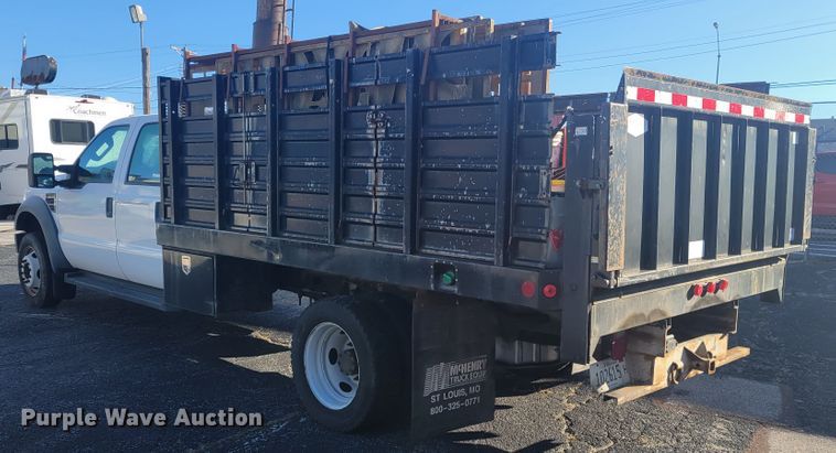 image for item GT9575 2008 Ford F550 Super Duty XL  Crew Cab flatbed truck