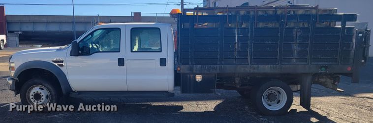 image for item GT9575 2008 Ford F550 Super Duty XL  Crew Cab flatbed truck