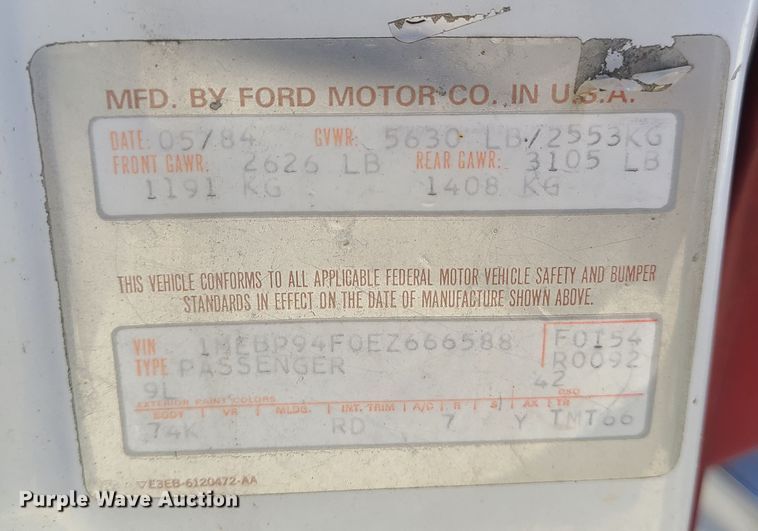 image for item HM9829 1984 Mercury Grand Marquis LS  wagon