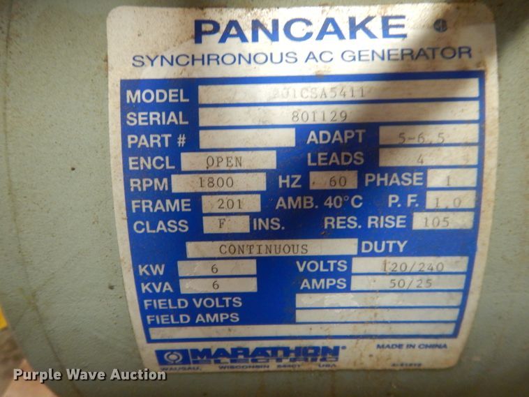 image for item HU9388 Mitsubishi  generator