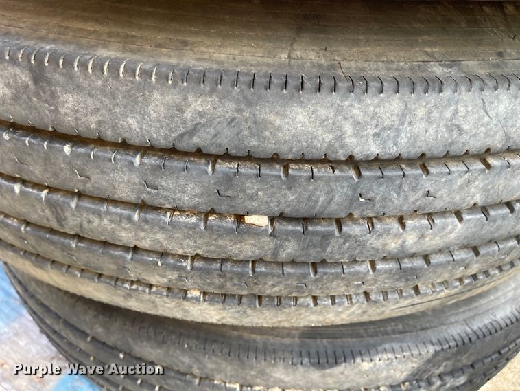 image for item IJ9702 (8) 10R22.5 tires and wheels