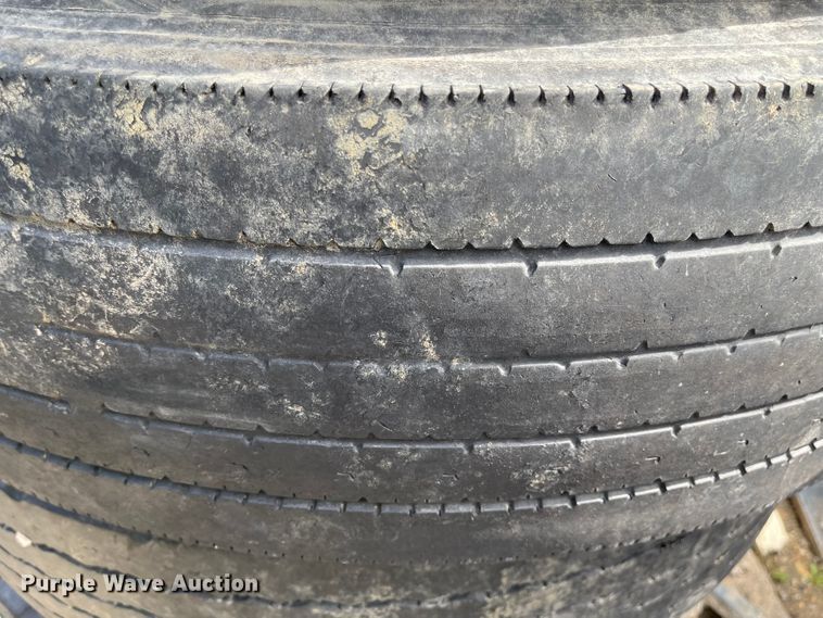 image for item IJ9712 (8) 11R22.5 tires and wheels