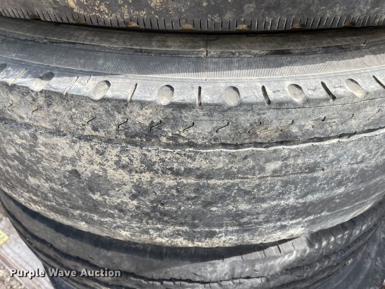 image for item IJ9712 (8) 11R22.5 tires and wheels