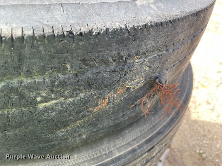 image for item IJ9713 (8) 11R22.5 tires and wheels