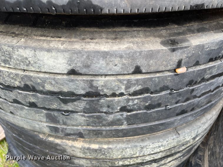 image for item IJ9715 (8) 11R22.5 tires and wheels