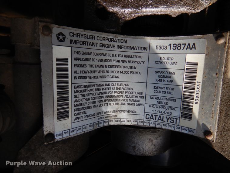 image for item IM9631 1999 Dodge Ram 3500  tow truck