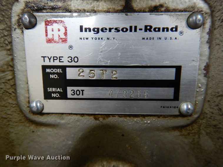 image for item IM9789 Ingersoll Rand 25T2  air compressor