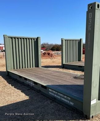 image for item IS9468 Shoals American FR-20-8 flat rack shipping container