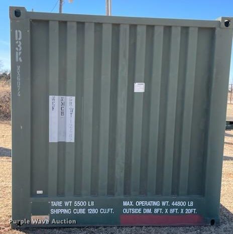 image for item IS9468 Shoals American FR-20-8 flat rack shipping container