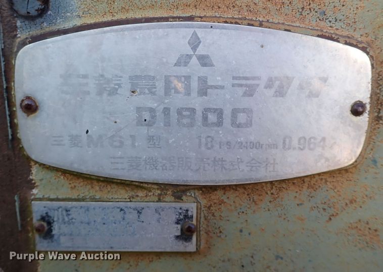 image for item IS9486 Mitsubishi D1800  tractor