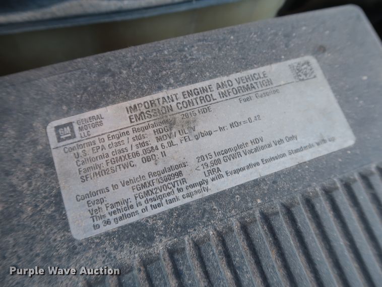 image for item IY9137 2015 Chevrolet Silverado 3500HD  utility bed pickup truck