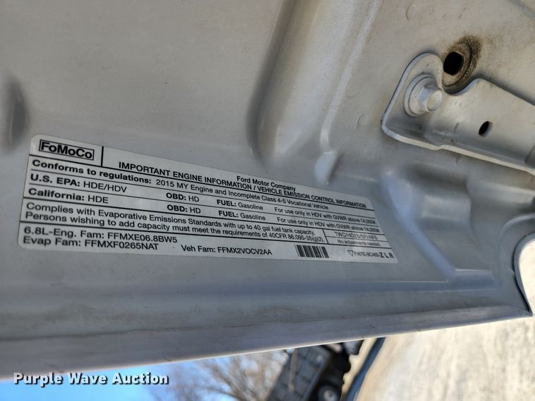 image for item JG9199 2015 Ford F550 Super Duty  dump truck