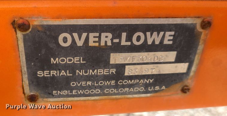 image for item JG9216 Over-Lowe TPME3Q4D  light plant