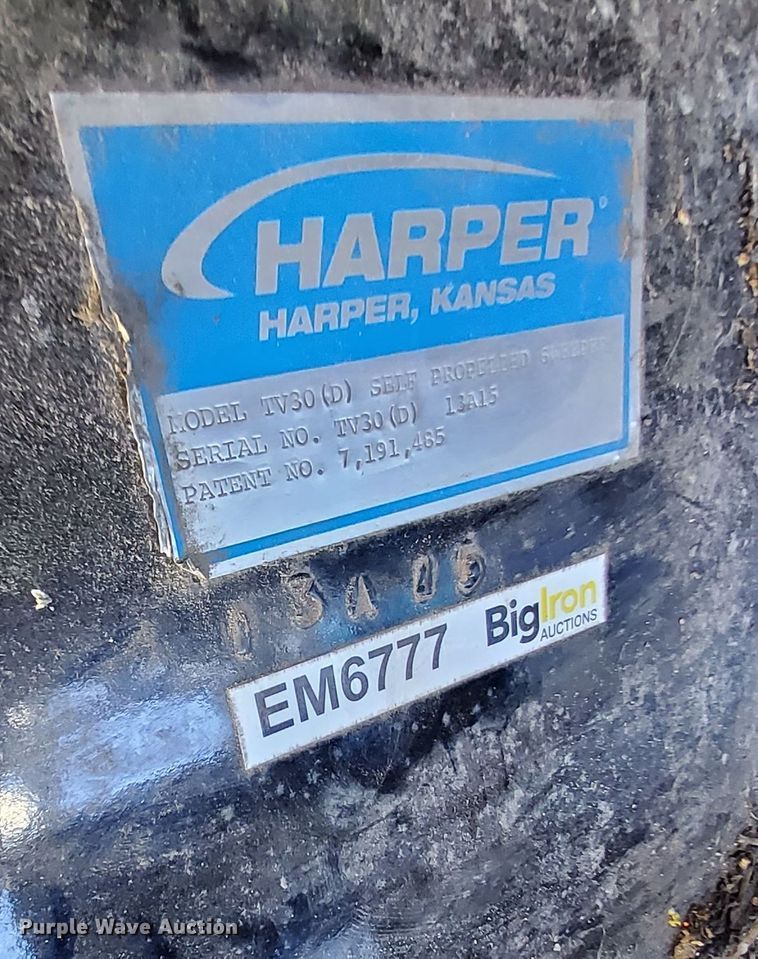 image for item JJ9336 Harper TV30  turf vac