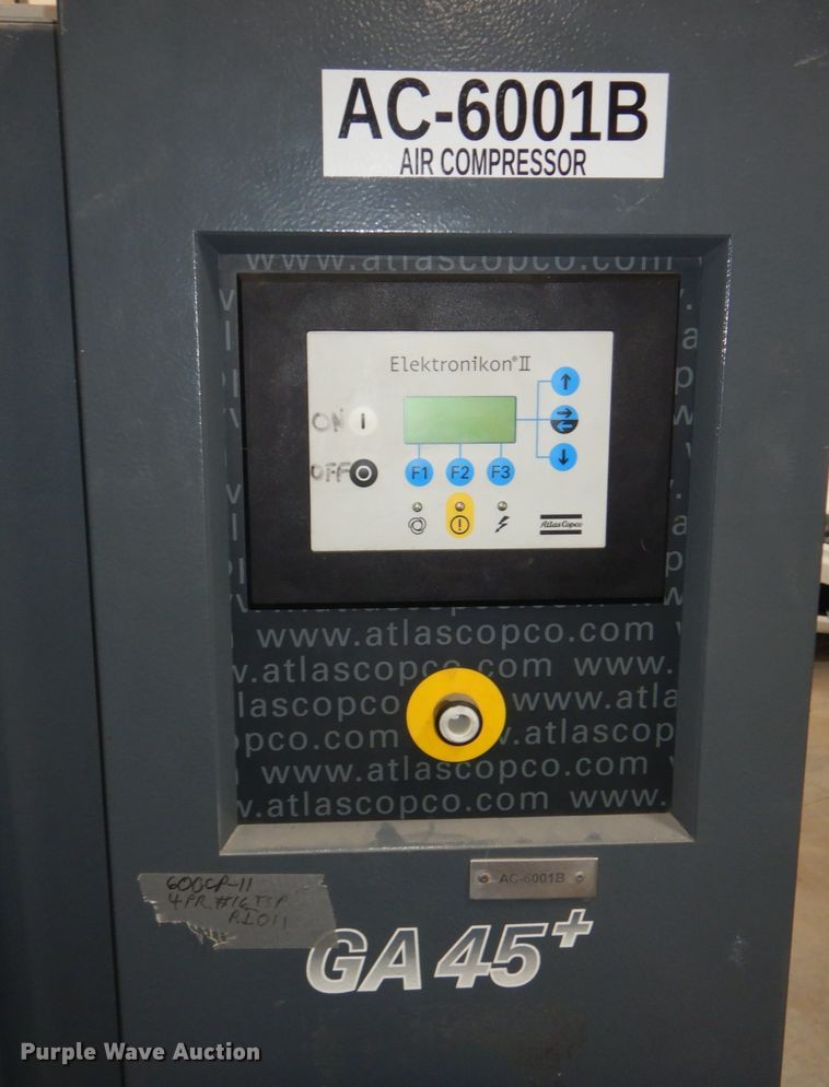 image for item JJ9347 2006 Atlas Copco GA 45 plus  air compressor