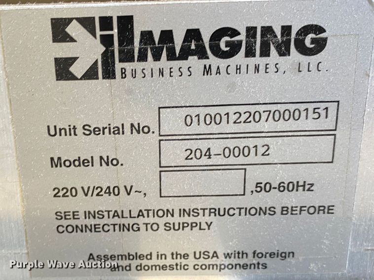 image for item JN9197 IBML ImageTrac IV  scanner