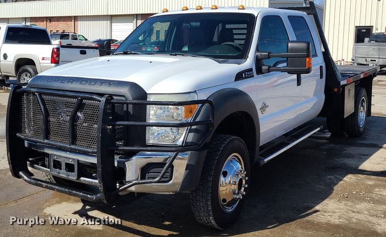 image for item KG9675 2012 Ford F550 Super Duty XL  Crew Cab flatbed truck