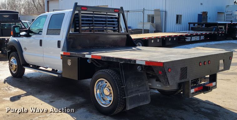 image for item KG9675 2012 Ford F550 Super Duty XL  Crew Cab flatbed truck