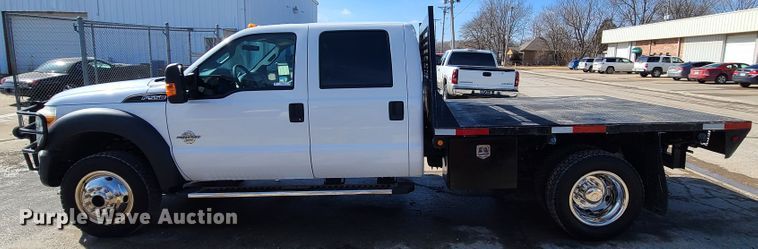image for item KG9675 2012 Ford F550 Super Duty XL  Crew Cab flatbed truck