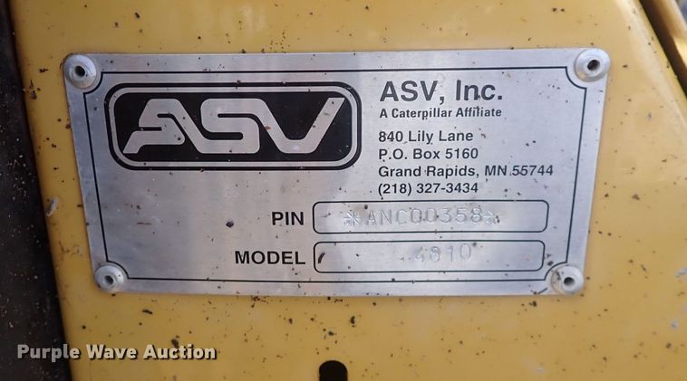 image for item DC4083 2000 ASV 4810  tracked skid steer loader