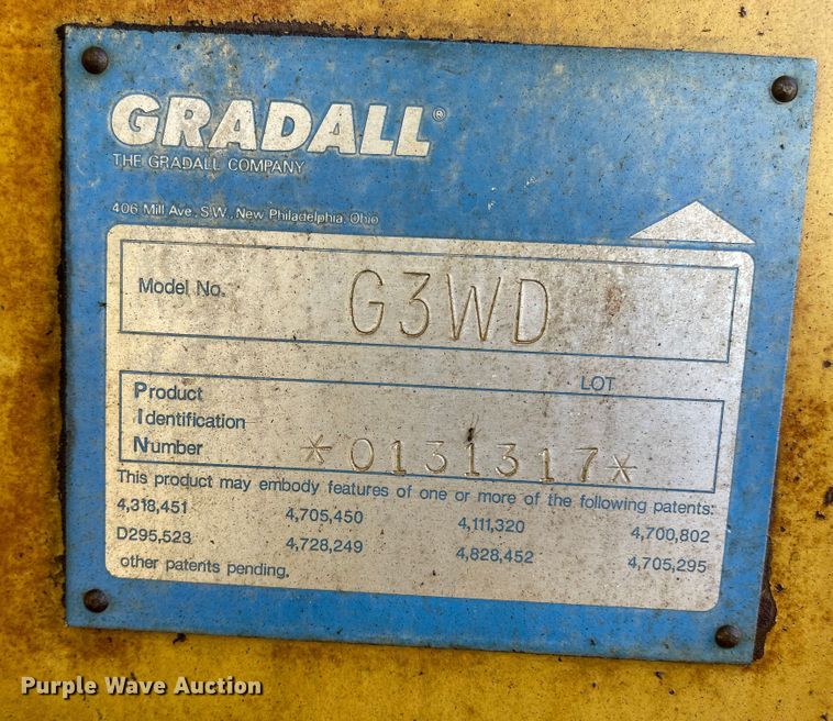 image for item DI8638 Gradall G3WD  wheeled excavator