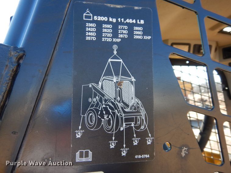 image for item DI8666 2014 Caterpillar 259D  tracked skid steer loader