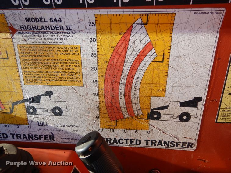 image for item DI8675 Lull 644 Highlander II  telehandler