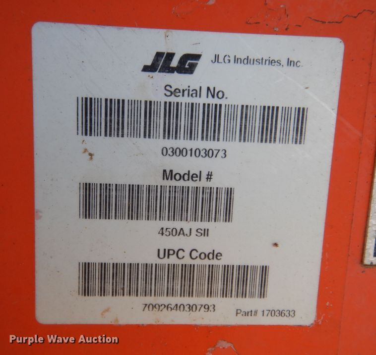 image for item DI8676 2007 JLG 450AJ  boom lift