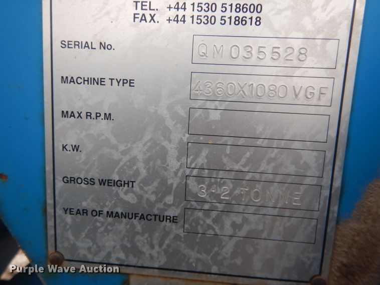 image for item DJ1271 2007 Terex Pegson XR400  crusher