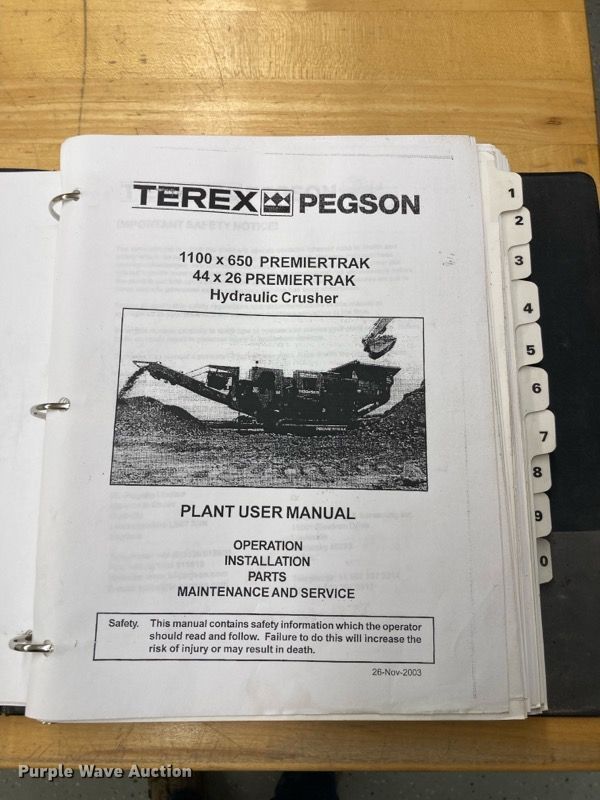 image for item DJ1271 2007 Terex Pegson XR400  crusher