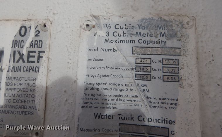 image for item DJ1272 1997 Mack RD690S  ready mix truck