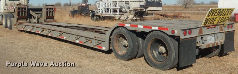 image for item DJ1275 1990 Talbert TDW305RGT1  lowboy equipment trailer