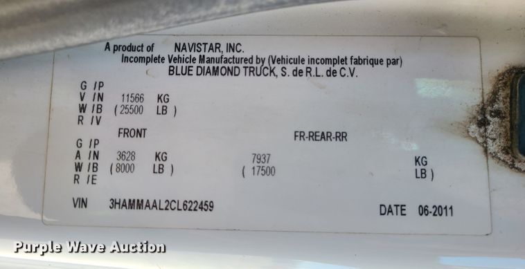 image for item DJ1704 2012 International 4300  utility / service truck