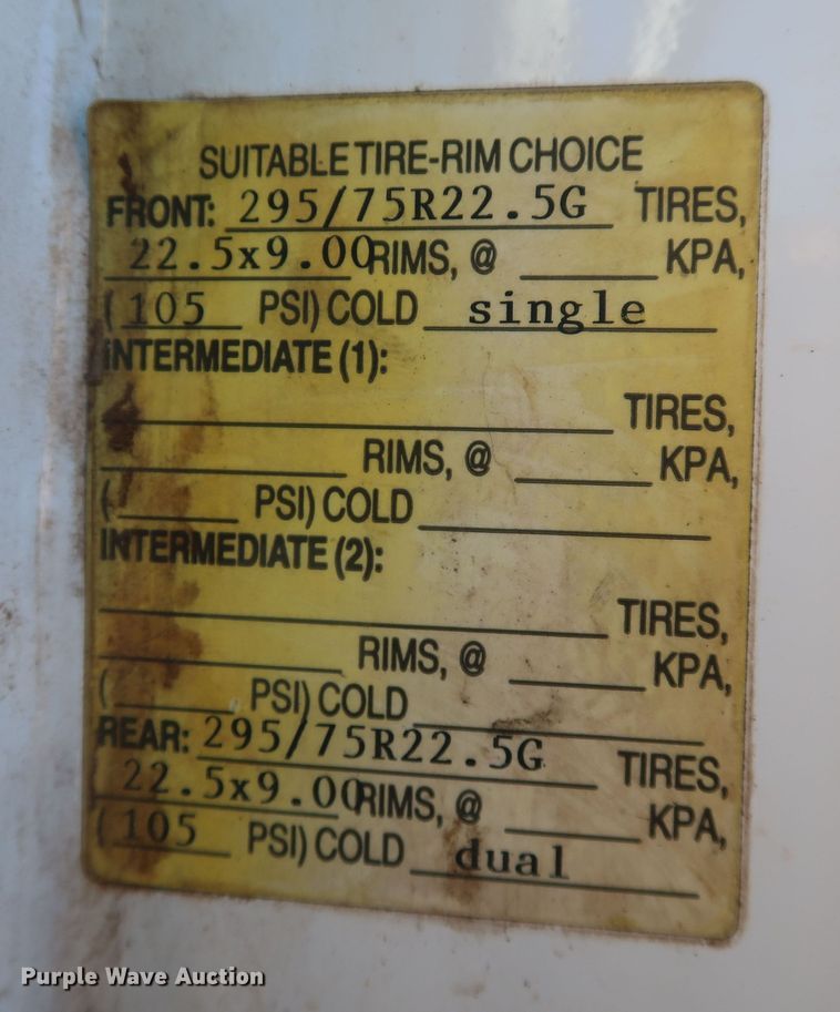 image for item DK3555 2000 International 4900  truck cab and chassis