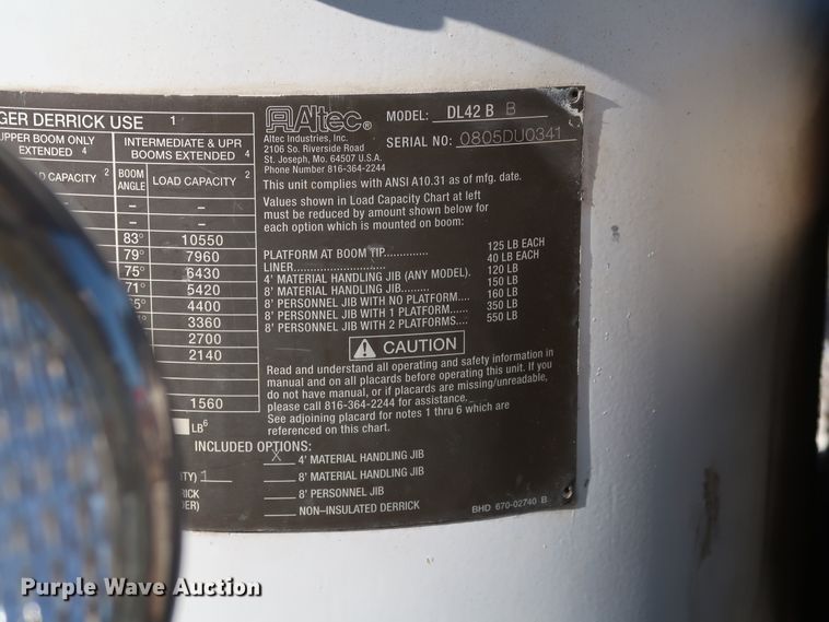 image for item DK3564 2006 Freightliner M2 106  digger derrick truck