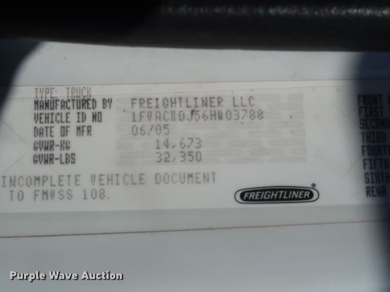 image for item DK3564 2006 Freightliner M2 106  digger derrick truck