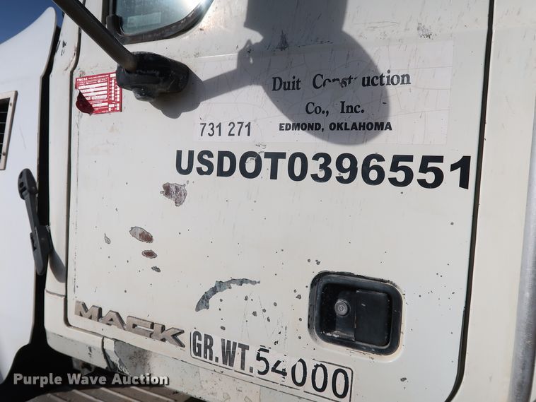 image for item DK3573 2008 Mack GU713  dump truck