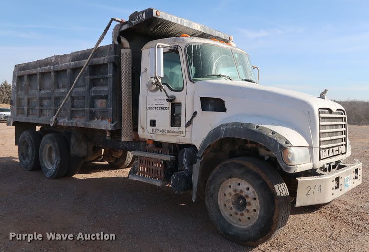 image for item DK3574 2009 Mack GU713  dump truck