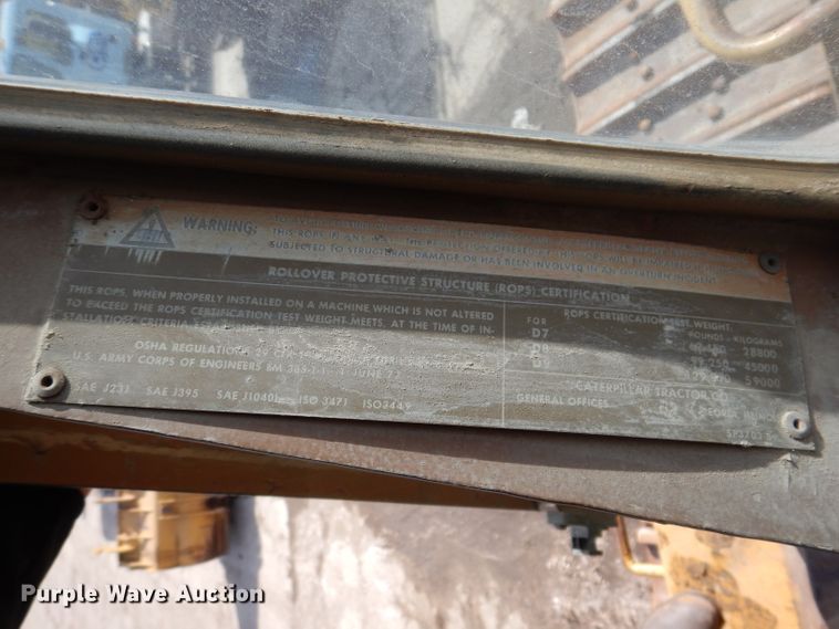 image for item DL5925 1980 Caterpillar D9H  dozer