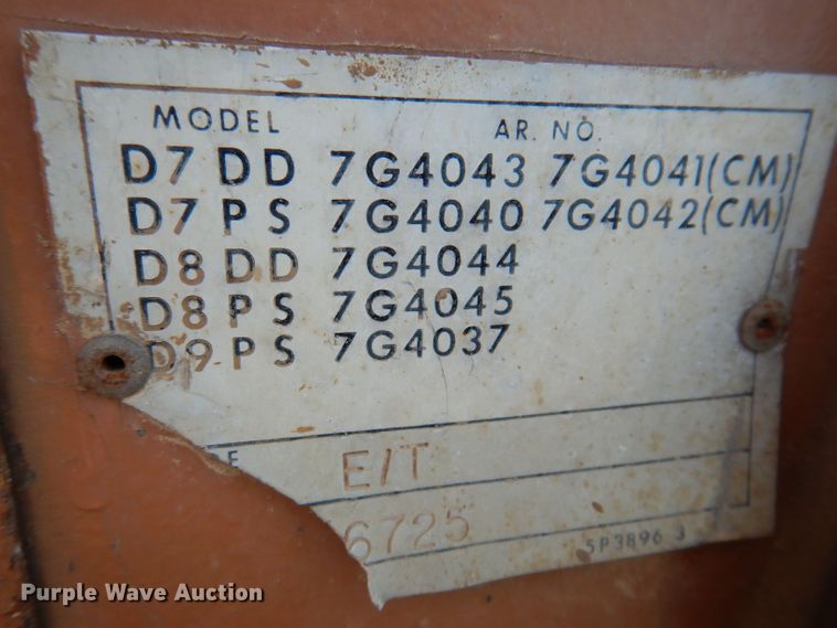 image for item DL5925 1980 Caterpillar D9H  dozer