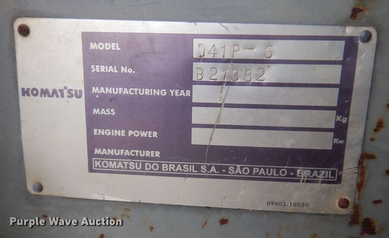 image for item DL5938 2000 Komatsu D41P-6  dozer