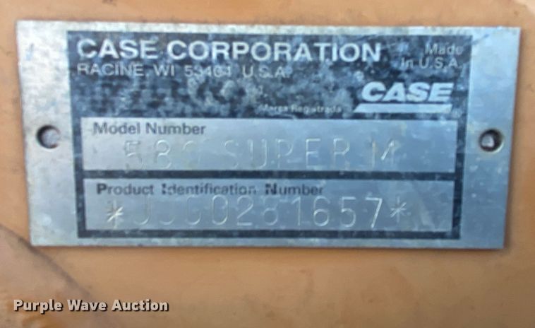 image for item DL6917 2001 Case 580 Super M  backhoe