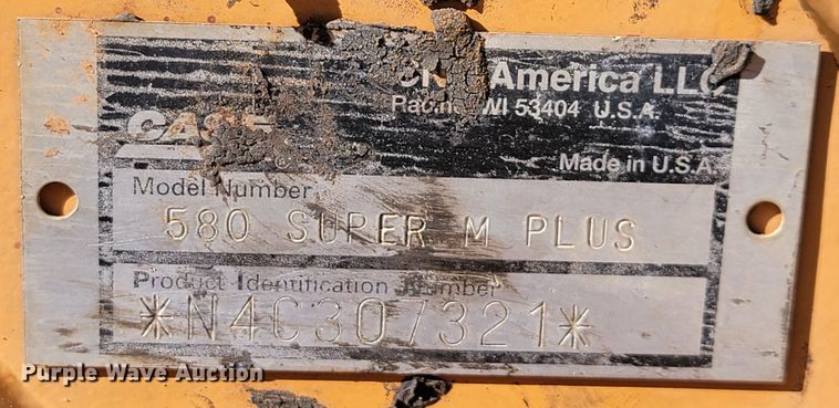 image for item DM7481 2004 Case 580 Super M  backhoe