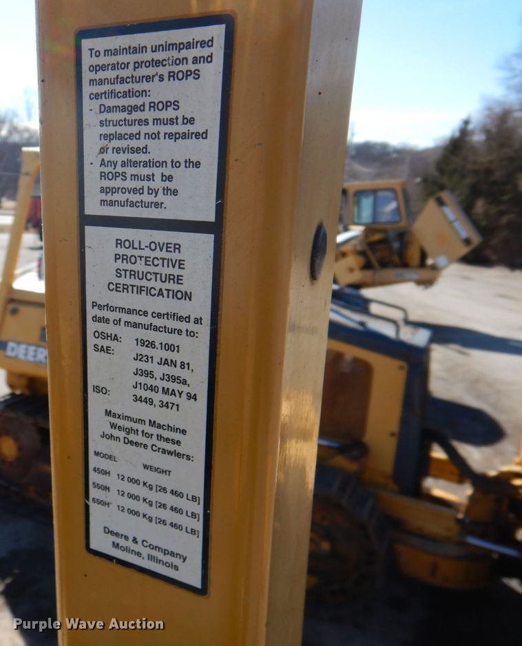 image for item DN1244 John Deere 450H  dozer