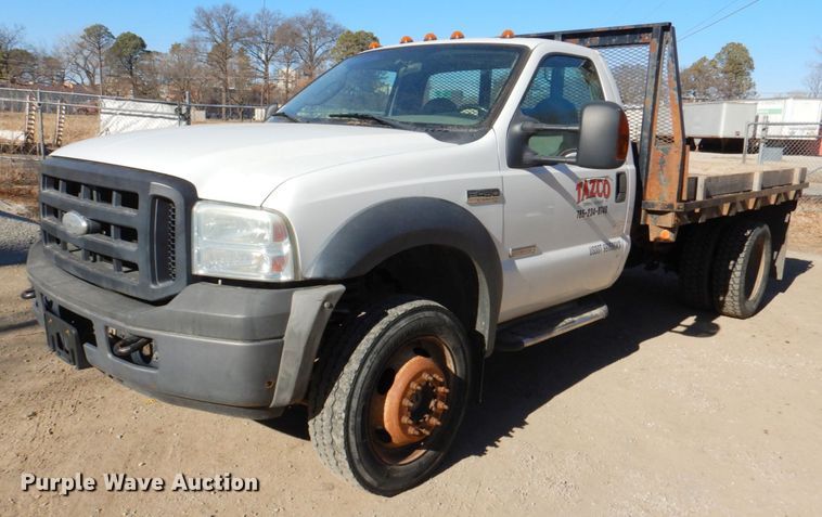 image for item DN1274 2007 Ford F450 Super Duty XL  flatbed truck