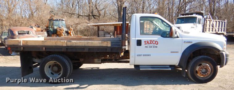 image for item DN1274 2007 Ford F450 Super Duty XL  flatbed truck