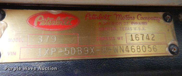 image for item DN1277 1998 Peterbilt 379  semi truck